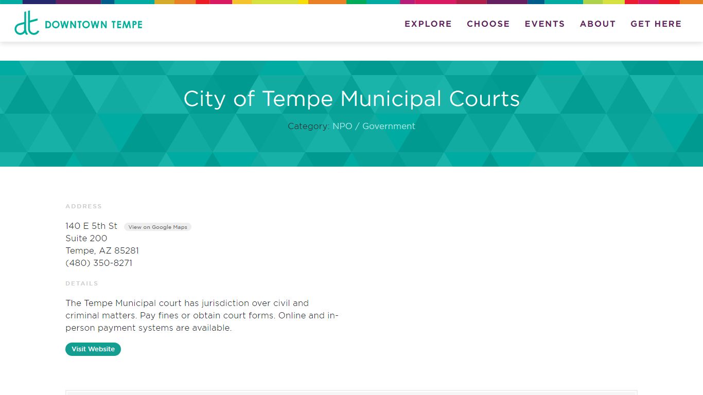 City of Tempe Municipal Courts | Downtown Tempe, AZ